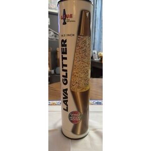 The Original Lava Lamp Rainbow Glitter Gold Base 14.5 New Retro Since 1965 Brand
